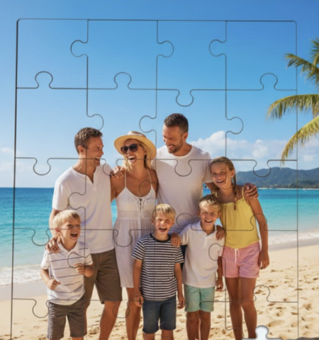 Houten Puzzel met Eigen Foto (24 of 54 stukjes)