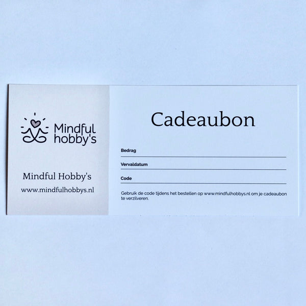 Mindful Hobby's cadeaubon