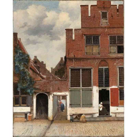 Diamond painting - Gezicht op huizen in Delft van Johannes Vermeer