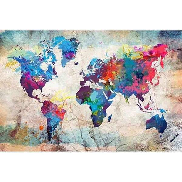 Diamond painting - Wereldkaart