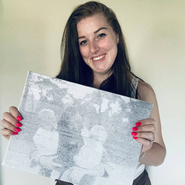 Dot painting van eigen foto - gemaakt in Nederland
