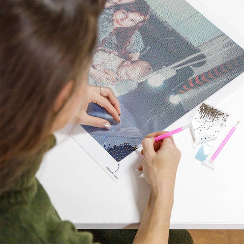 Diamond painting - Eigen foto