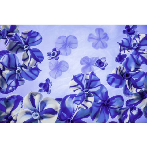 Diamond painting - Delftsblauwe bloemen van Marjon Trap