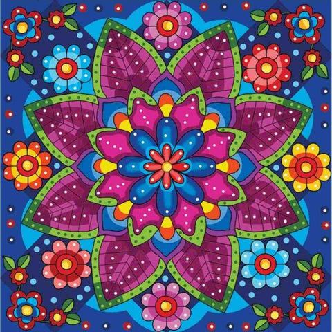 Diamond painting - Bloemen Mandala