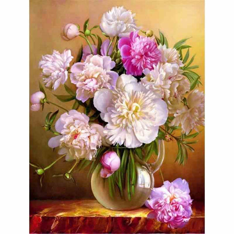 Diamond painting - Geschilderde bos bloemen