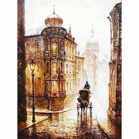 Diamond painting - Klassiek straatje