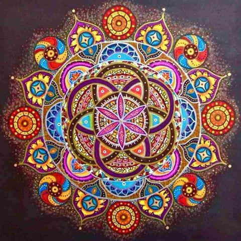 Diamond painting - Kleurrijke Mandala