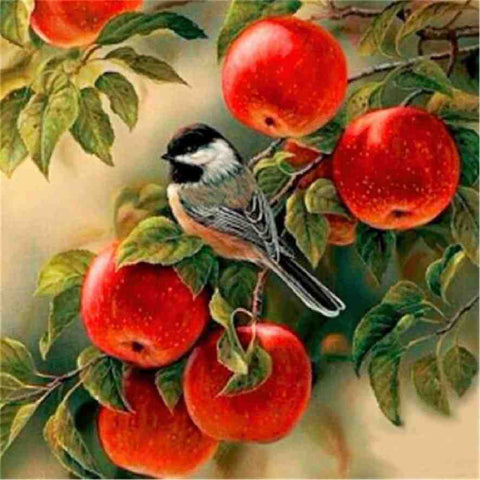 Diamond painting - Vogeltje in de boom