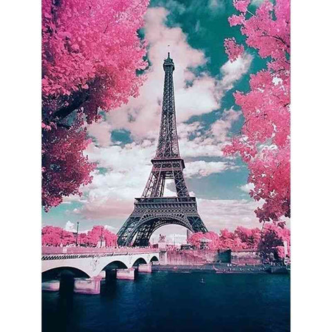 Diamond painting - Eiffeltoren in de lente