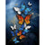 Diamond painting - gekleurde en goude vlinders
