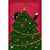 Diamond painting - Kerstboom met kat - Illustratie van Lonneke Verhoef