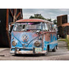 Diamond painting - Oude blauwe volkswagenbus
