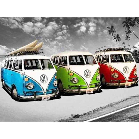 Diamond painting - VW busjes