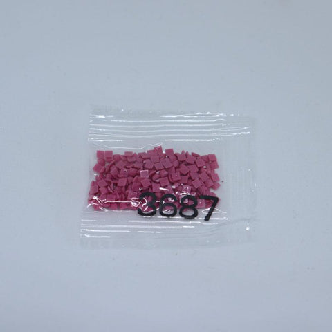 Diamond painting losse steentjes vierkant kleur 3687